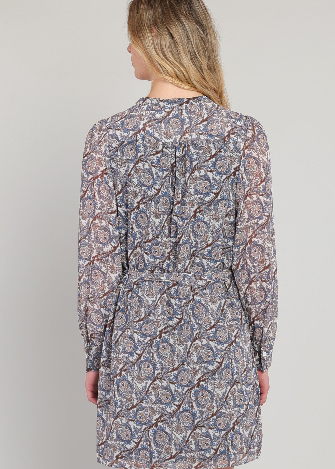 Belted Button Detail Dress (Dex)