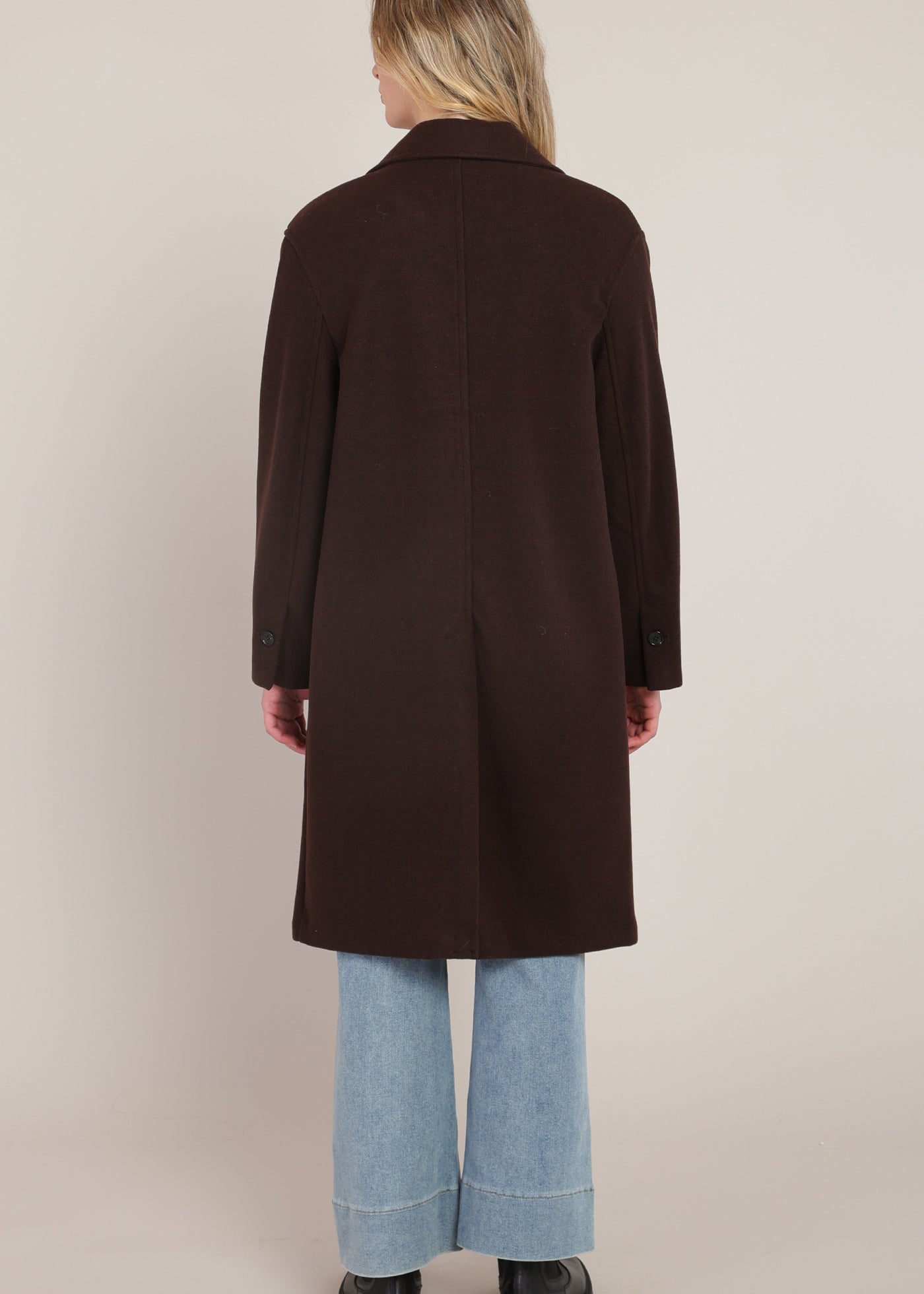 Long Soft Peacoat (Room 34 by Dex)