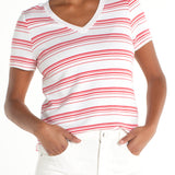 V Neck Knit Tee (Liverpool)