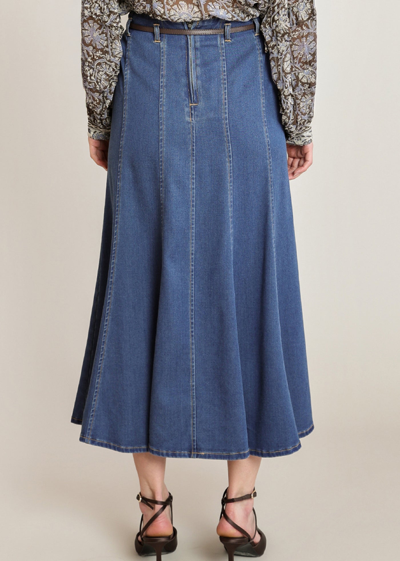 Belted Midi Skirt (Dex)