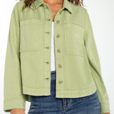 High Low Denim Shacket (Liverpool)