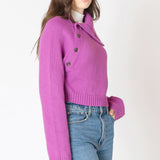 Asymmetric Neckline Sweater