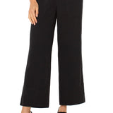 Pull On Tie Waist Wide Leg Ankle Pant (Liverpool)