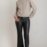 Embellished Crewneck Cardigan Sweater (Dex)