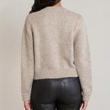 Embellished Crewneck Cardigan Sweater (Dex)
