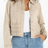 Trucker Jacket w/ Fray & Lace (Liverpool)