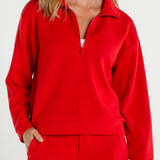 Half Zip Popover w/ Collar (Liverpool)