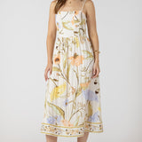Smocked Detail Midi Dress (Dex)