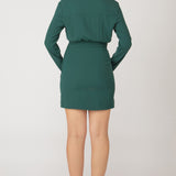 Long Sleeve Collared Mini Dress (Dex)