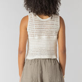 Crochet Buttoned Vest Top (Room 34 By Dex)