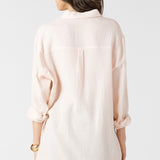 Textured Button Front Blouse (Dex)