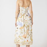 Smocked Detail Midi Dress (Dex)