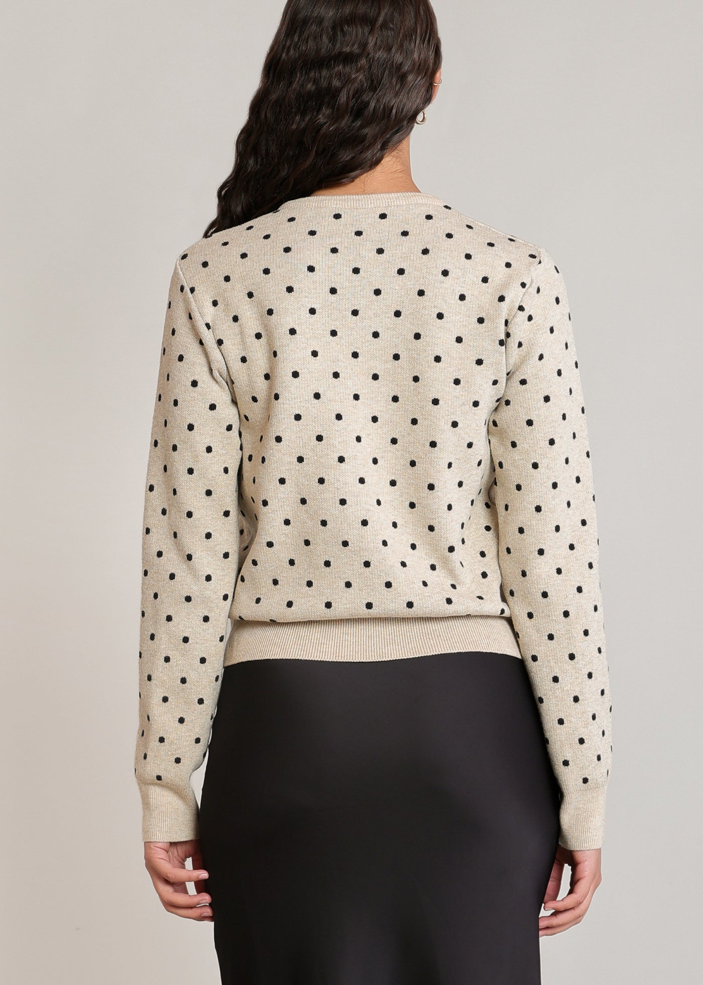 Polkadot Cardigan Sweater (Dex)