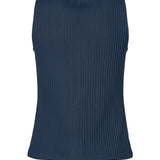 Sleeveless Boatneck Rib Knit Tank (Liverpool)