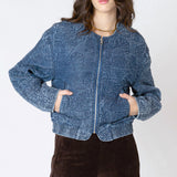 Floral Quilted Bomber Jacket (Dex)