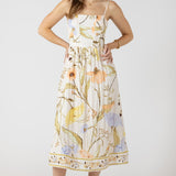Smocked Detail Midi Dress (Dex)