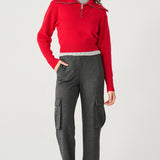 Half Zip Textured Sweater (Dex)