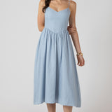 V Waist Midi Dress (Dex)
