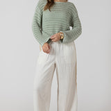 Scalloped Hem Open Stitch Sweater (Dex)