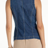 Crew Neck Split Front Vest (Liverpool)