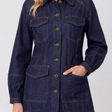 Lantern Sleeve Denim Jacket (Liverpool)