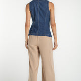Crew Neck Split Front Vest (Liverpool)
