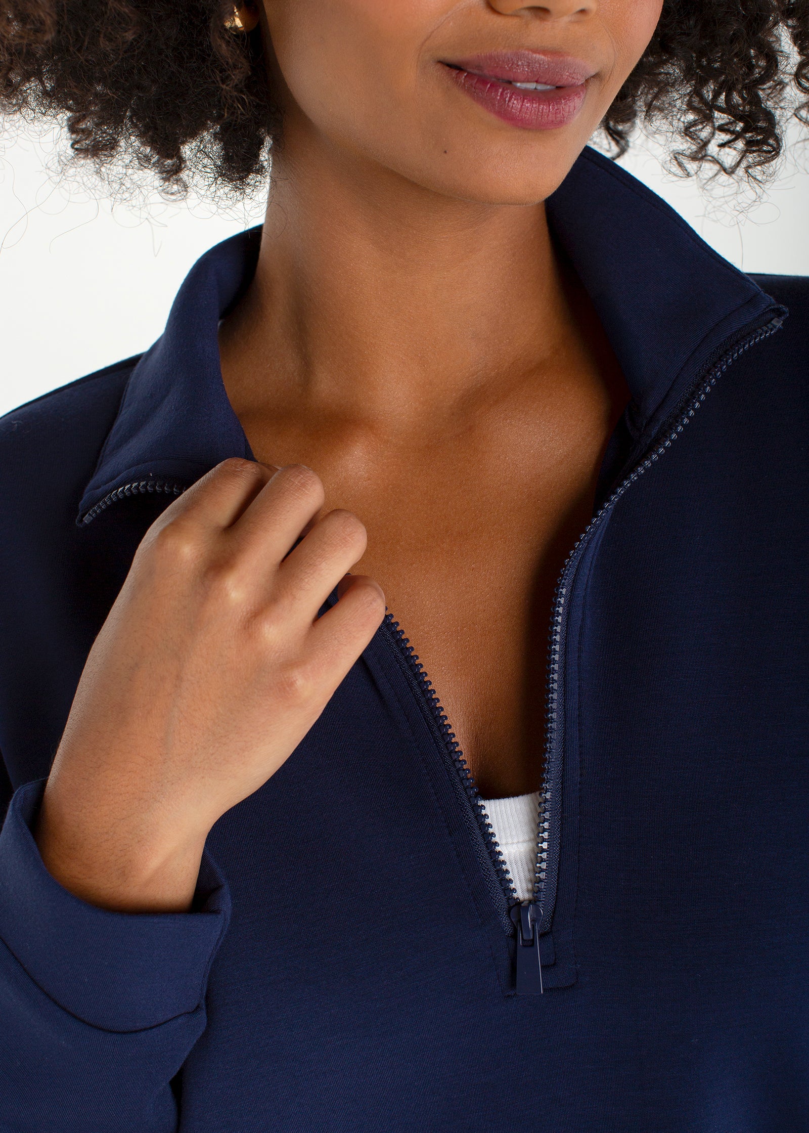 Half Zip Popover w/ Collar (Liverpool)