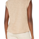 Sleeveless Woven Knit Top (Liverpool)