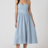 V Waist Midi Dress (Dex)