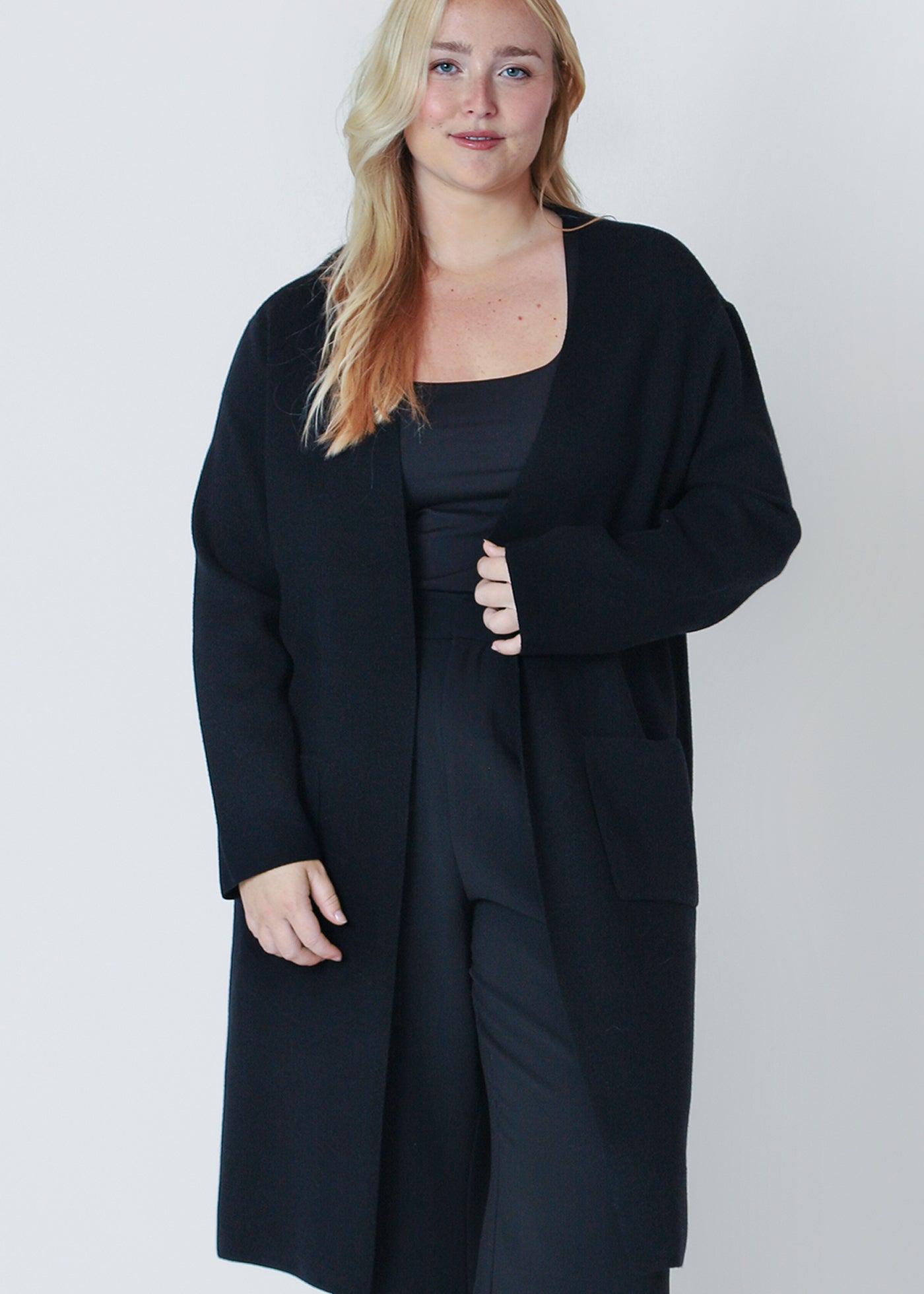 Longline Open Cardigan (Dex) (Plus)