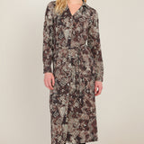 Belted Shirt Dress (Dex Black Tape)