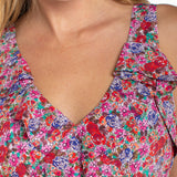 Sleeveless Ruffle Front Woven Maxi Dress (Liverpool)