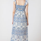 Cutout Embroidered Maxi Dress (Dex)