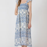 Cutout Embroidered Maxi Dress (Dex)