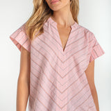 Short Sleeve Popover Top (Liverpool)