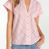 Short Sleeve Popover Top (Liverpool)