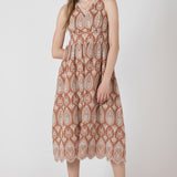 V Neck Eyelet Dress (Dex)