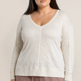 V Neck Knit Top (Plus) (Dex)