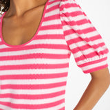 Half Sleeve Scoop Neck Knit Top (Liverpool)