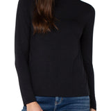 Long Sleeve Mock Neck Knit Top (Liverpool)