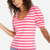 Half Sleeve Scoop Neck Knit Top (Liverpool)