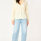 Button Front Long Sleeve Blouse (Dex)