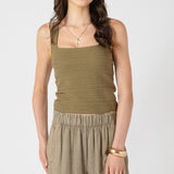 Squarneck Textured Tank (Dex)