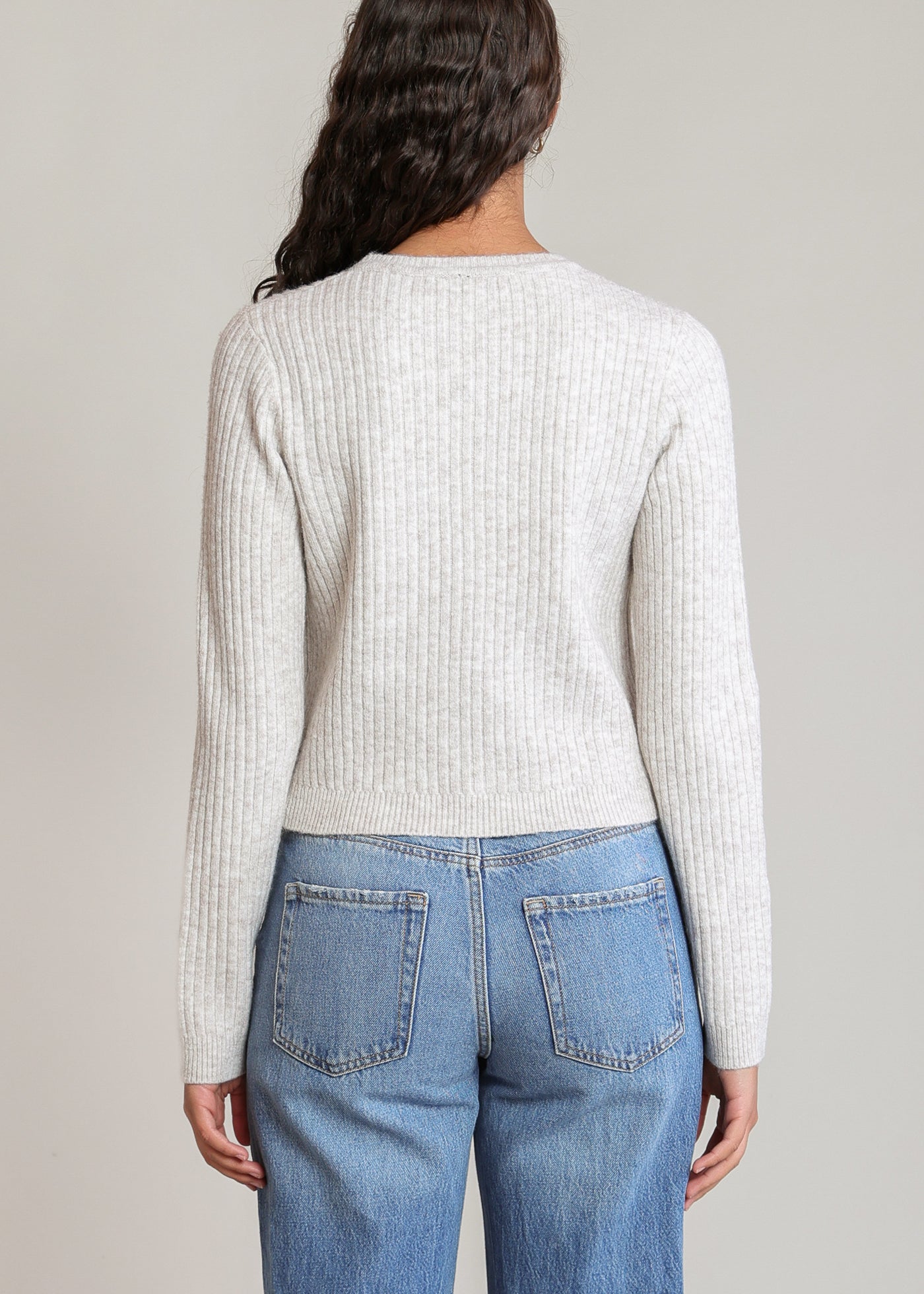 Bow Button Cropped Cardigan (Dex)