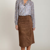 Suede Midi Skirt (Dex)