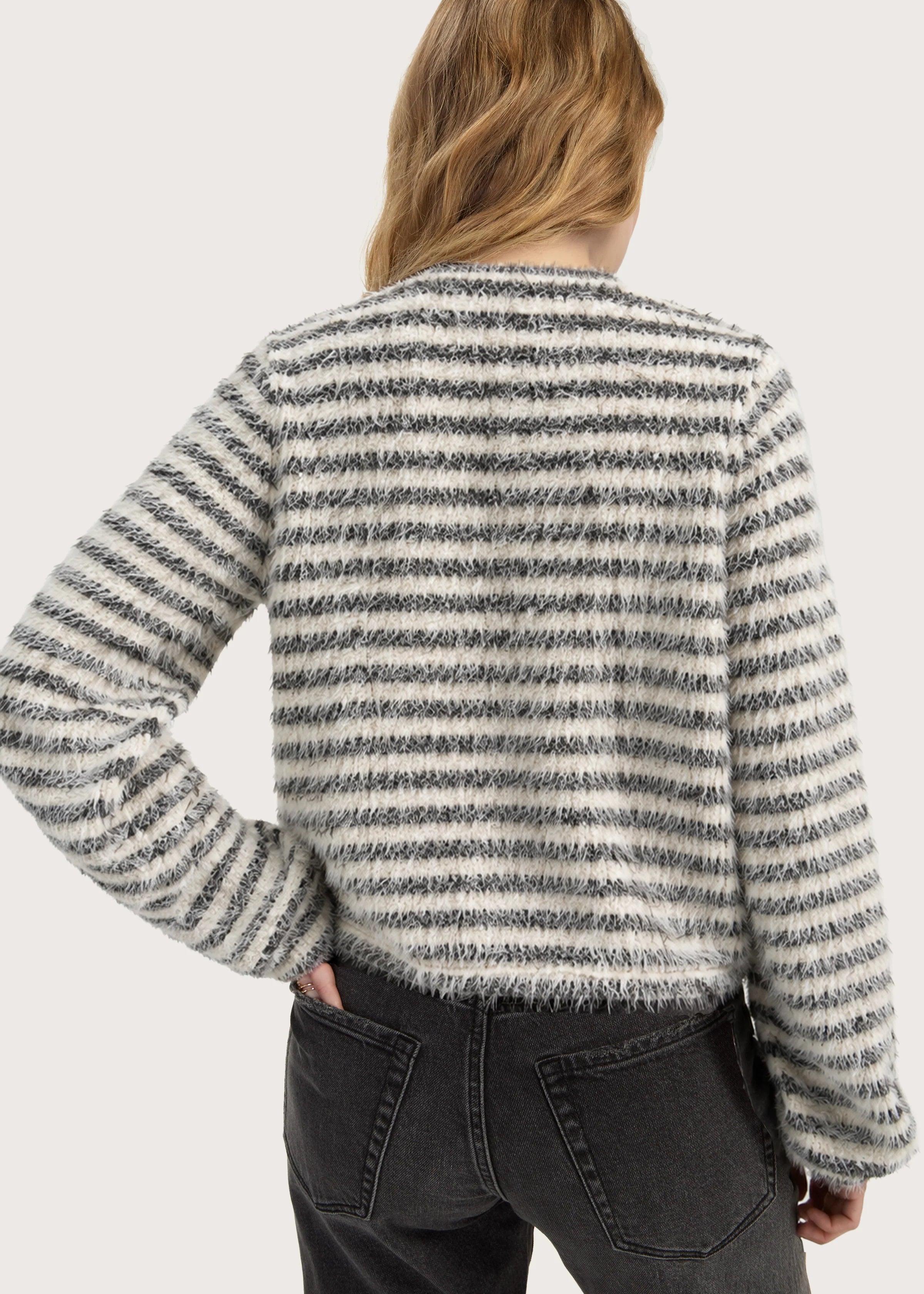 Long Sleeve Boatneck Knit Top (Liverpool)