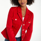 Peplum Jacket w/ Tab Detail (Liverpool)