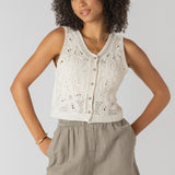 Crochet Buttoned Vest Top (Room 34 By Dex)