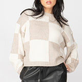 Color Block Plaid Sweater (Dex)