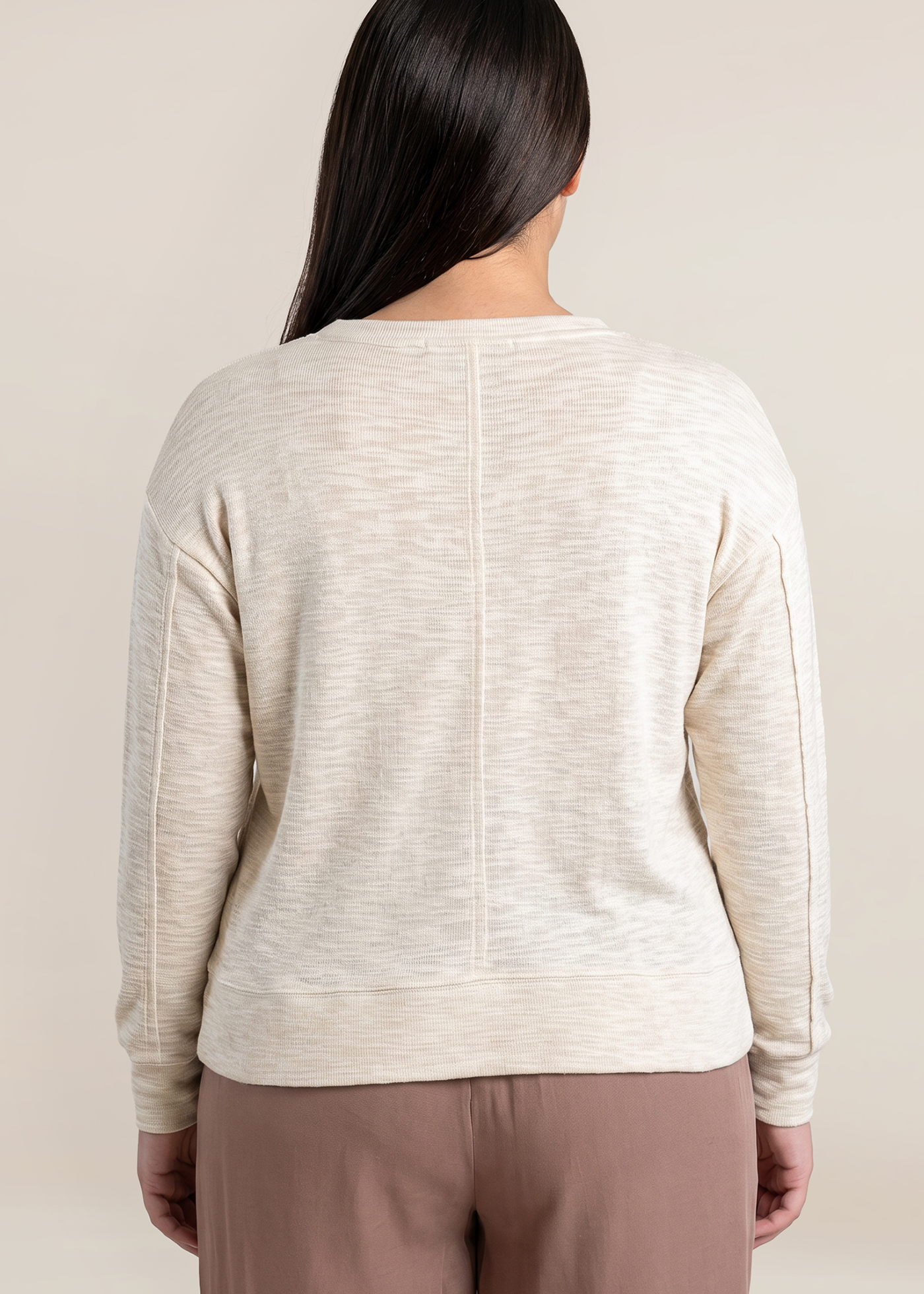 V Neck Knit Top (Plus) (Dex)